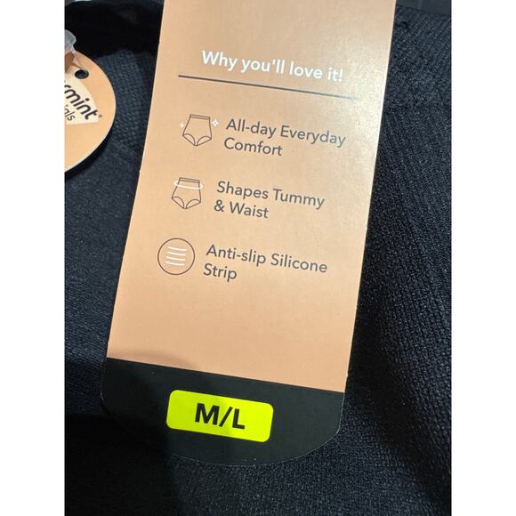 Shapermint Women's Size M/L Black All Day High Waisted Shaper Bottoms Shapewear - Picture 12 of 12